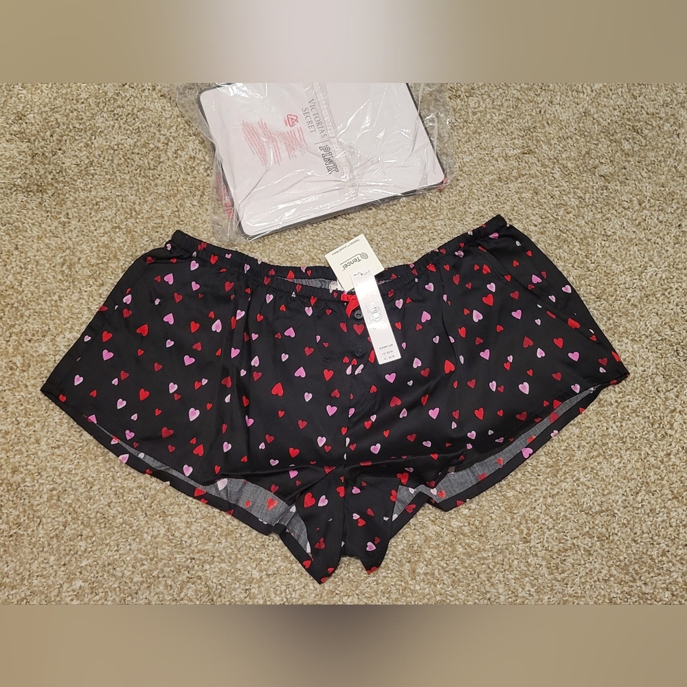 Victoria's Secret PINK SWEET DREAMS SILKY PAJAMA MICRO SHORTS